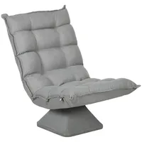Homcom Relaxsessel mit verstellbarer Rückenlehne gepolstert 70 x 95 x 62 cm Grau