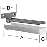 august vormann gmbh & co.kg Vormann Linearstützen 235x82x38 mm weiß