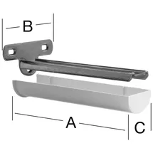 august vormann gmbh & co.kg Vormann Linearstützen 235x82x38 mm weiß