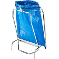 Stalgast Rollbarer Müllsackständer mit Fußbedienung, Edelstahl