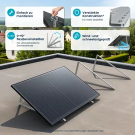 solarmars Balkonkraftwerk monokristallin 2400 W inkl. Halterung