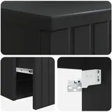 vidaXL Badezimmerschrank Schwarz 59 x 44,5 x 50 cm