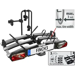 EUFAB Heckträger FINCH für Anhängekupplung Fahrradträger,  11598