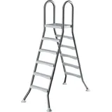 mediPool Poolleiter Edelstahl weiß 150 cm