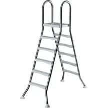 mediPool Poolleiter Edelstahl weiß 150 cm