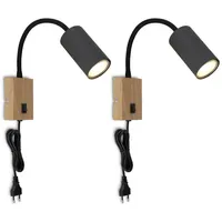 Bmf-versand Wandleuchten mit Kabel 2er Set Wandlampe Innen Schalter