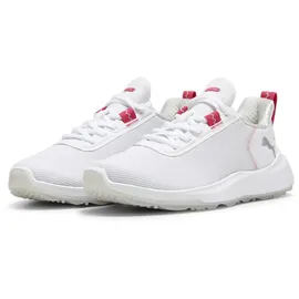 Puma Fusion Crush Sport Golfschuhe Jungen 03 - PUMA white/garnet rose 38