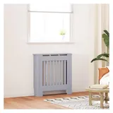 vidaXL Heizkörperabdeckung 2 Pcs Grau 78 x 19 x 81,5 cm Holzwerkstoff