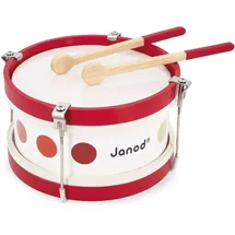Janod - My First Confetti Holz-Trommel, Kinder-Musikinstrument, Spielzeugnachbildung und Spielzeug für musikalisches Empfinden, ab 2 Jahren, J07608