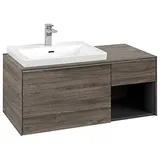 Villeroy & Boch Subway 3.0 Waschtischunterschrank C57200RK 100,1x42,25x51,6cm, ohne LED/Griff Aluminium glänzend stone oak