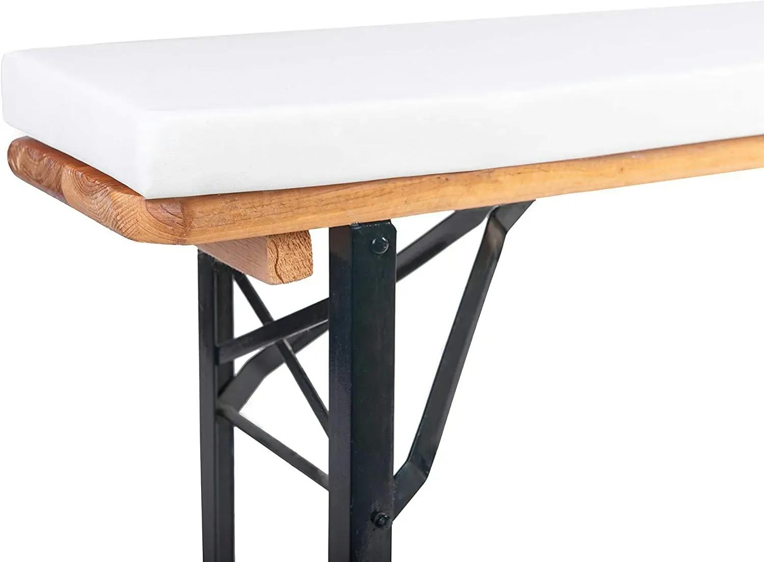 TexDeko Bierbank-Auflage Schaumstoffpolster 180x25x4cm | Mittelhart RG20 Bequeme Auflage für Bierzeltgarnitur Hussen | Sitzpolsterung für Bierbank
