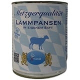 Metzgerqualität Lammpansen im eigenem Saft 800g Dose