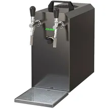 ich-zapfe STREAM 50K mit Luftpumpe Bierkoffer, Durchlaufkühler 2-leitig Trockenkühler, ohne,5 L Adapter