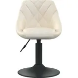vidaXL Esszimmerstuhl Creme Samt