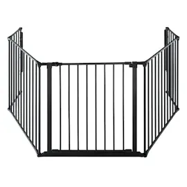 Tectake Kaminschutzgitter Agni schwarz