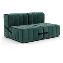 Ambivalenz - Curt Sofa Set 4, serpentine / grün, (Barcelona - V3347 / 39)