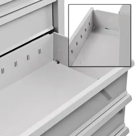 Proregal Kobra Schubladenschrank 120 x 70 x 43,5 Lichtgrau