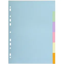 Exacompta Register aus Recycling-Karton 170g/qm, 6 Positionen, für Format DIN A4 - Forever