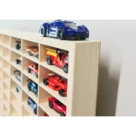 Kruzzel Sammlervitrine 80 Fächer Setzkasten Holz 78,5 x 40 x 4,5 cm