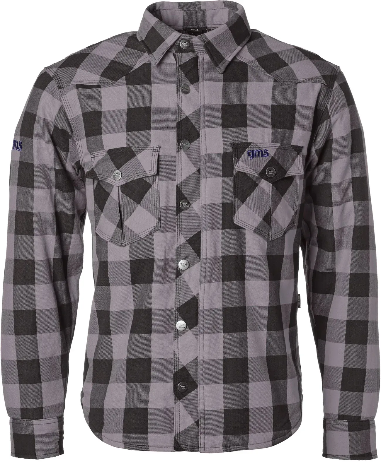GMS-Moto Jaguar, chemise/veste textile - Noir/Gris - XL