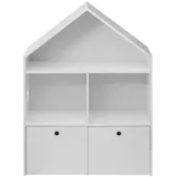 Mobili Rebecca Kinderbuchregal Rebecca 97 x 72,5 x 30 cm MDF weiß