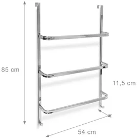 Relaxdays Handtuchhalter chrom, 1 St.