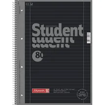 Brunnen Collegeblock onyx A4 liniert schwarz