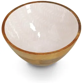 Zeller Schale Mangoholz Beige Ø25 cm