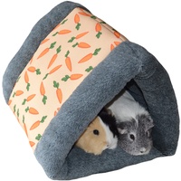 Rosewood 19616 Snuggles Snuggle 'n' Sleep Tunnel Mit Karotten-Print Für Kaninchen, Meerschweinchen, Frettchen Und Ratten