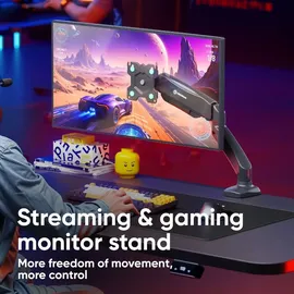 ONKRON Monitorhalterung G80-B für VESA TFT, Tisch-Befestigung, Schwarz