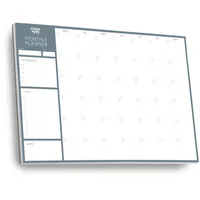 Clear Mind Concepts® Monatsplaner-Schreibtischunterlage – A3-Größe – 24 undatierte Blätter zum Abreißen, 160 g/m2 dickes Papier – To-Do-Checkliste, Notizen für Zuhause, Büro, Studium,