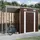 vidaXL Gartenhaus mit Schleppdach 2,77 x 1,10 m Braun