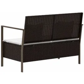 vidaXL Gartenbank 2-Sitzer 59 x 83 x 0 cm Braun