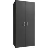 WIMEX Kleiderschrank Multiraumkonzept 80 x 185 x 40 cm Grau