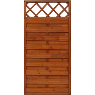 Andrewex Sichtschutzzaun Element Country 180 x 90 cm teak