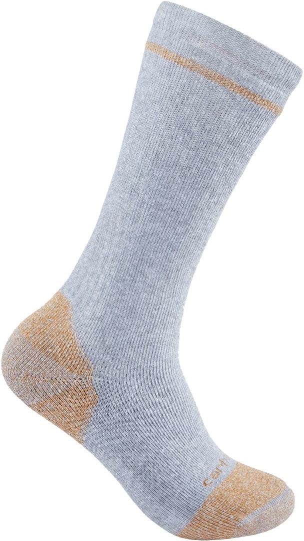 Carhartt Cotton Blend Steel Toe Boot Socken (2 stuks), grijs, L XL