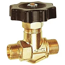 Riegler Absperrventil, Messing, AG, G 1/2, DN 11