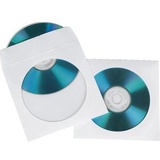 Hama CD-Papierhüllen weiß, 50 Stück/Packung, weiße 1disques Case optische Disks (weiß, 50 Stück/Packung, 1 Blöcke, weißes Papier)