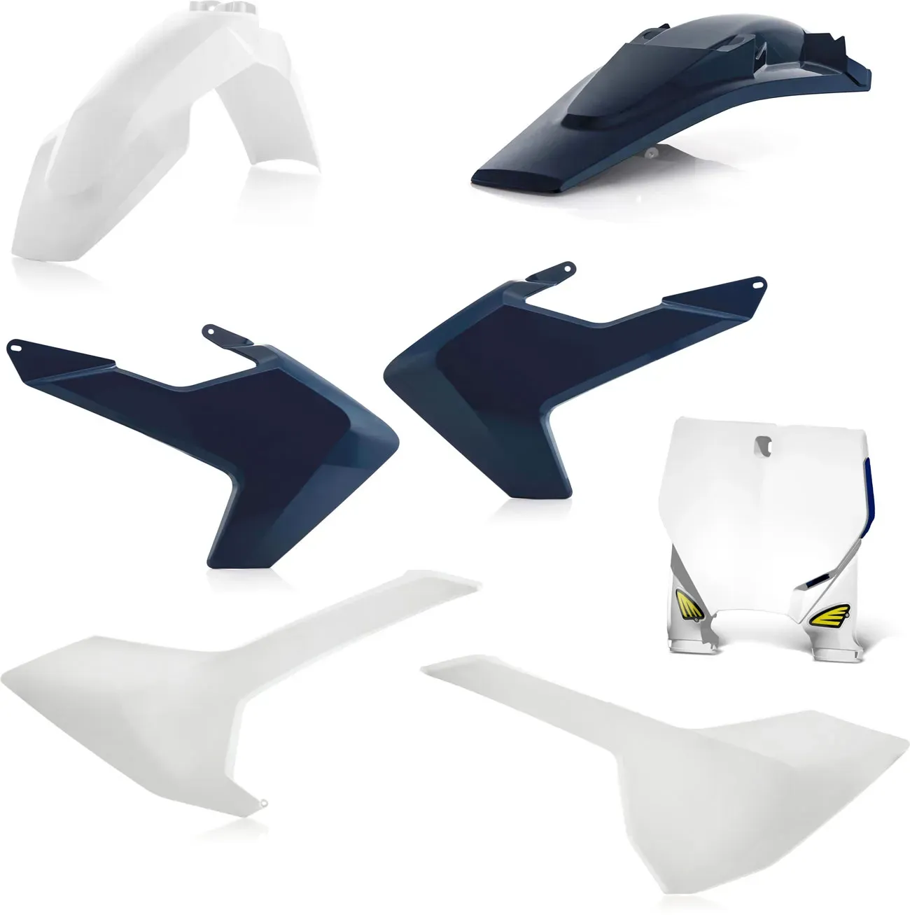 CYC 5 PLAS KIT HON CRF450RX 17 - Blanc/Noir (Réplique 16)