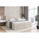 altdecor Boxbett 160 x 200 cm H3 Creme