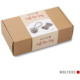 Wolters Geschenkbox Hund Knochen+Tauspielzeug Grau Small