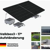 Van der Valk Solar Systems ValkBox3 PV/Balkonkraftwerk-Halterung für Flachdach Aufständerung mit 17° Neigung