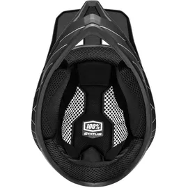 100% Status Youth Fahrradhelm (Größe 49-50CM, schwarz)