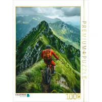 Calvendo Puzzle Bergab ins Abenteuer - Freeride im Gebirge