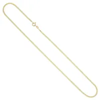 Schmuck Krone Goldkette 2,1mm Panzerkette aus 585 Gelbgold, 42cm, Gold 585 goldfarben