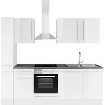 BASIC by Balculina Küchenzeile Jazz 250 cm weiß