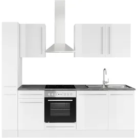 BASIC by Balculina Küchenzeile Jazz 250 cm weiß