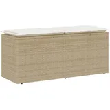 vidaXL Gartenbank 114 x 44 x 40 cm Beige