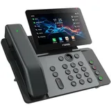 Fanvil V66 Pro IP-Telefon, Dunkles Grau Kabelgebundenes Mobilteil, Tisch/Wand,