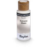 Rayher Hobby Extreme Sheen silber irisierend Flasche 59 ml, Acrylfarbe metallic, patentierte Rezeptur, 35014608